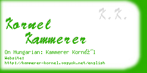 kornel kammerer business card